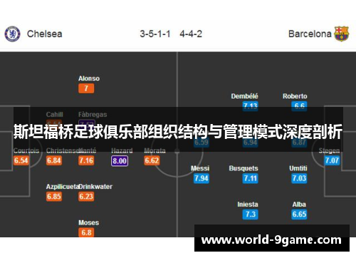 斯坦福桥足球俱乐部组织结构与管理模式深度剖析